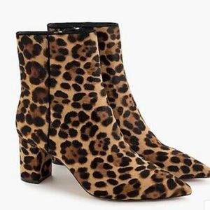 J.Crew pointed toe Sadie boot in calf hair NWT